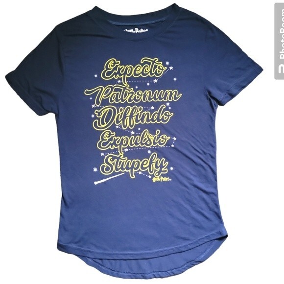 HARRY POTTER SPELLS TEE - M - Picture 2 of 6